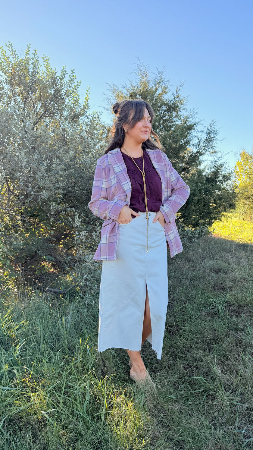 The 'Cozy Chic' Midi Skirt