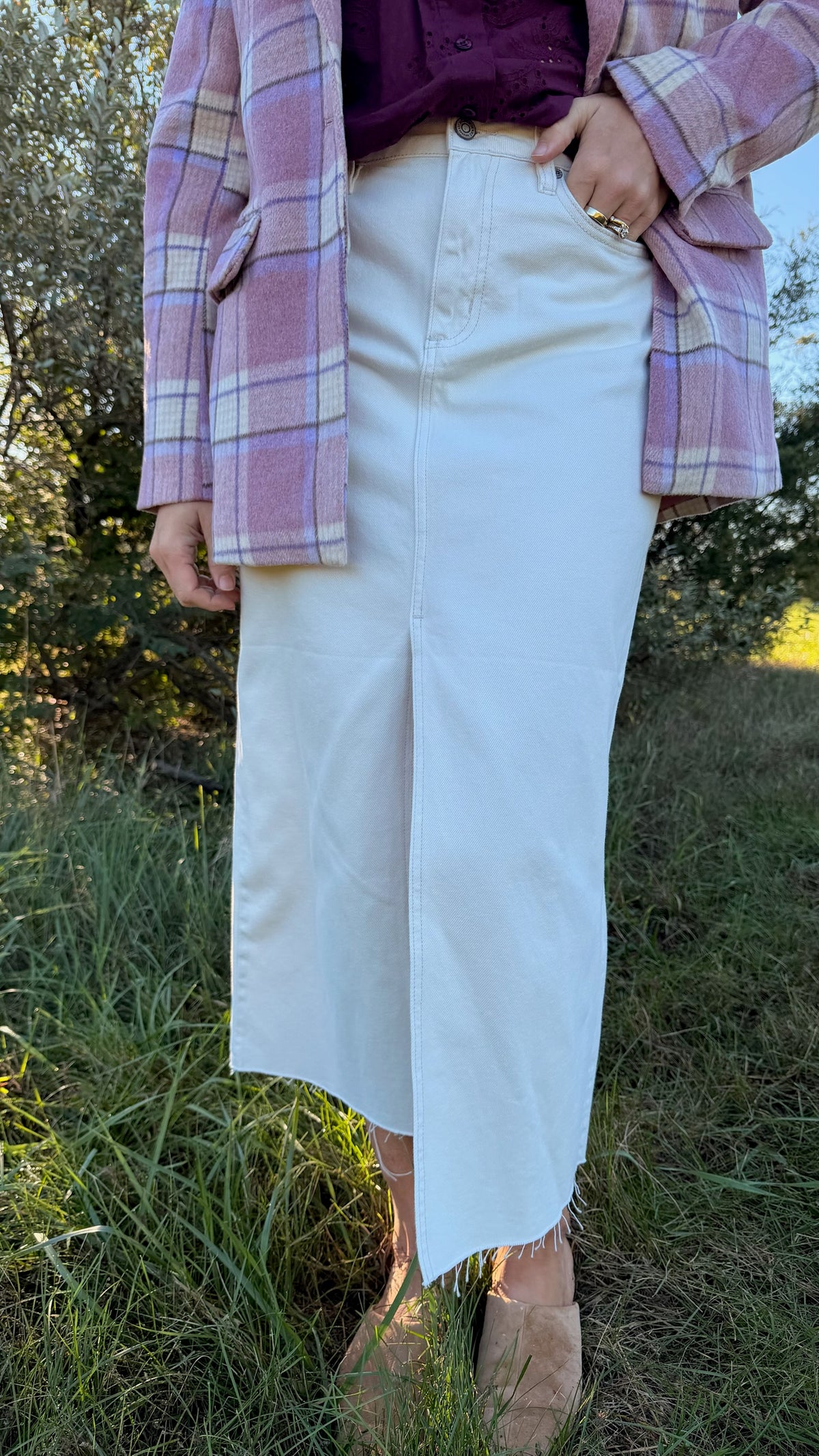 The 'Cozy Chic' Midi Skirt