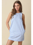 July Skies Gingham Mini Dress