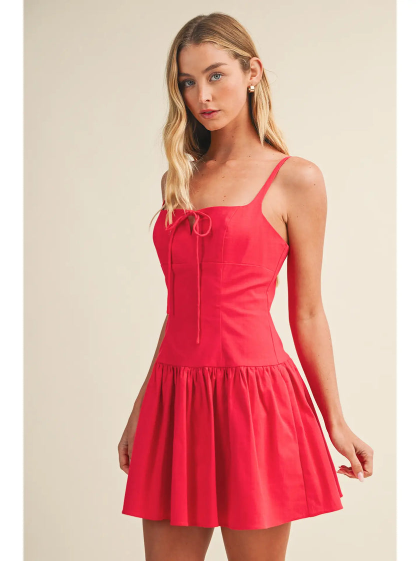 One in a Watermelon Mini Dress