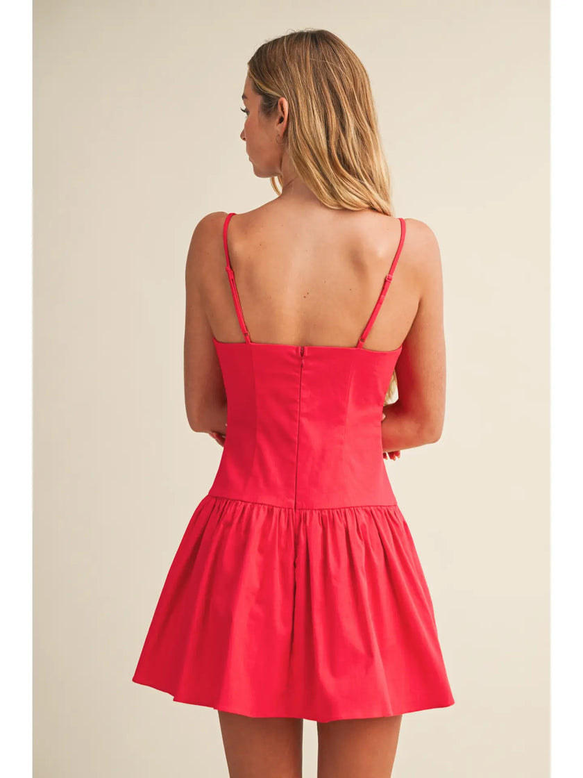 One in a Watermelon Mini Dress