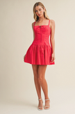 One in a Watermelon Mini Dress