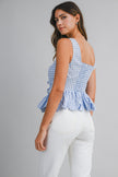 Pretty in Plaid Peplum Top