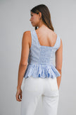 Pretty in Plaid Peplum Top