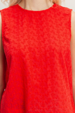 Red Rosey Eyelet Top