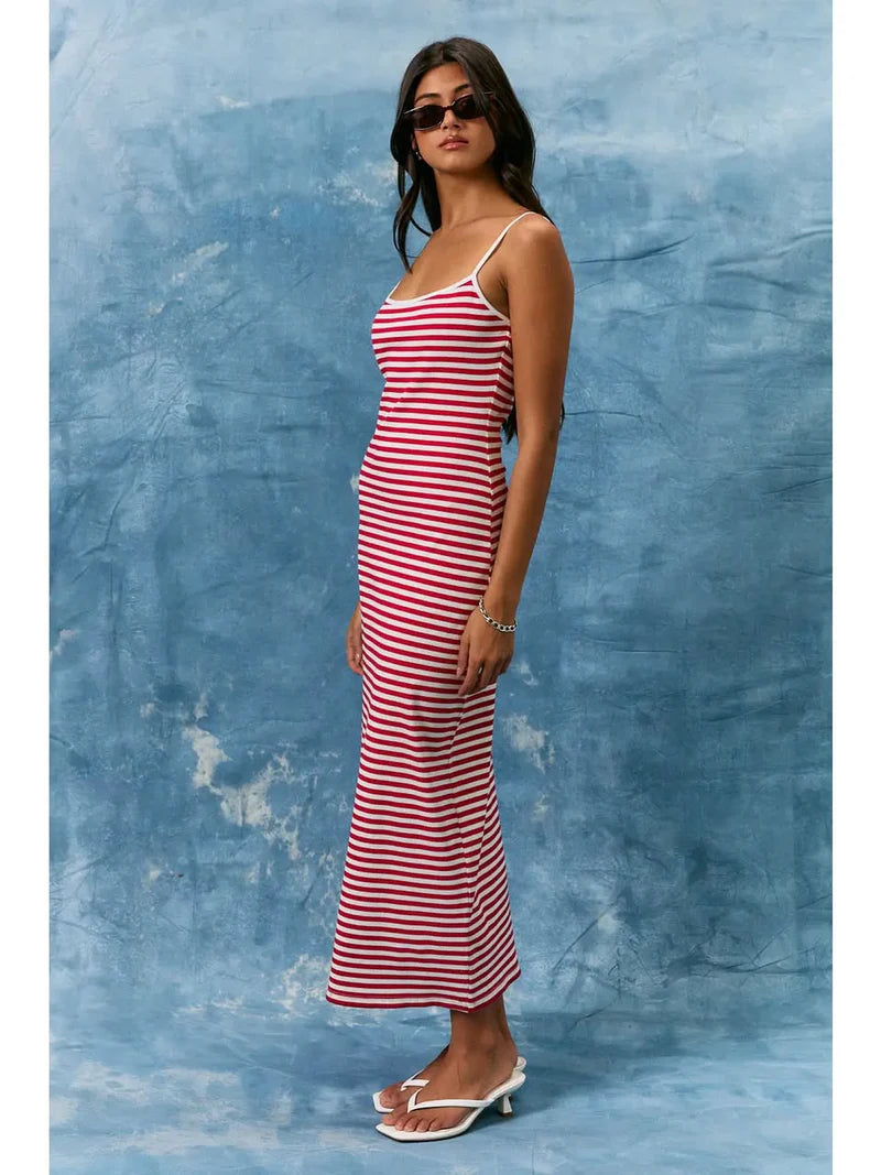 Red White & Wow! Maxi Dress
