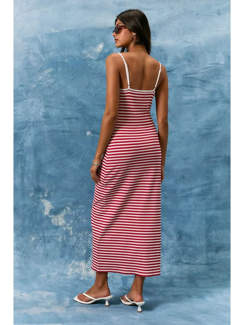 Red White & Wow! Maxi Dress