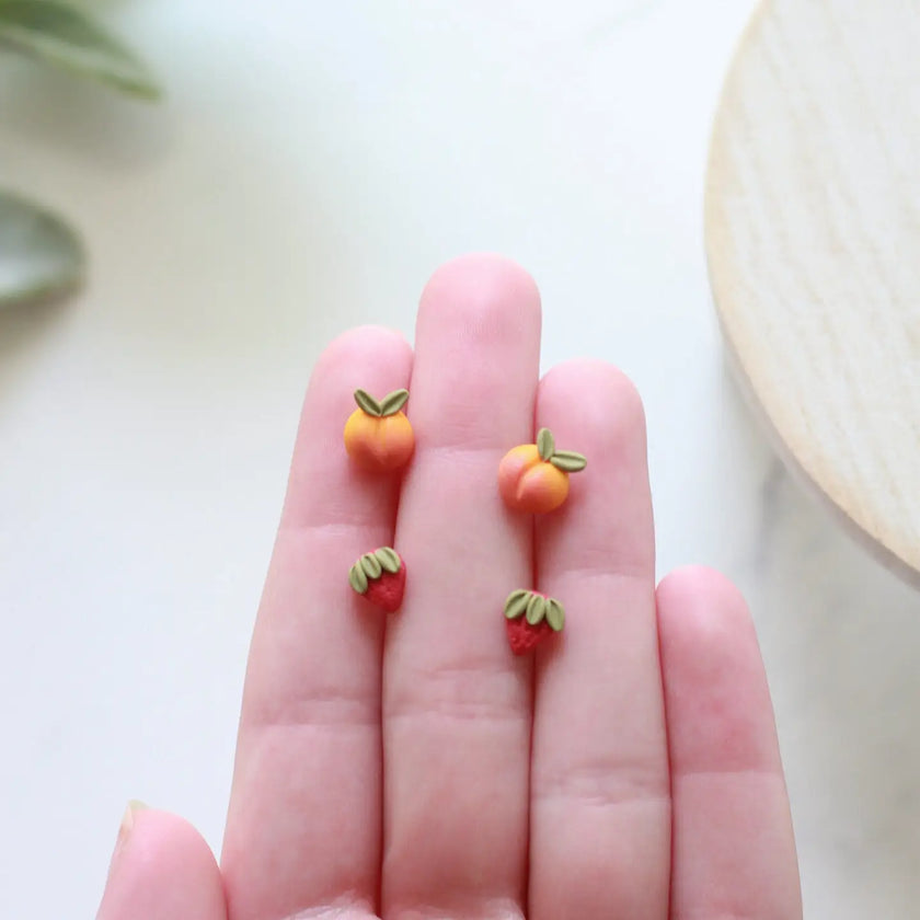 Tiny Fruit Duo Earrings