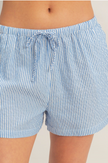 Summer Seersucker Striped Shorts