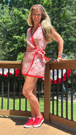 Wrapped in Red Romper