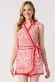 Wrapped in Red Romper