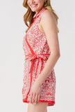 Wrapped in Red Romper